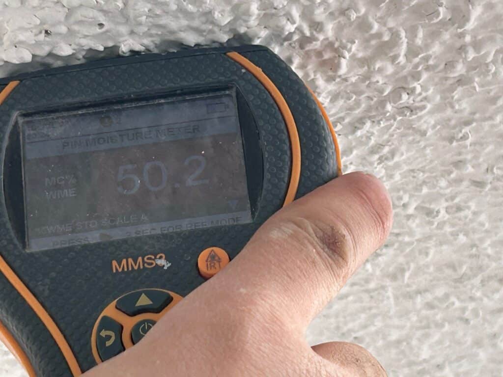 ceiling leak