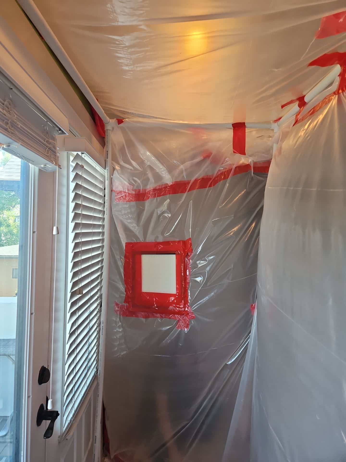 Containment barrier set up for restoration