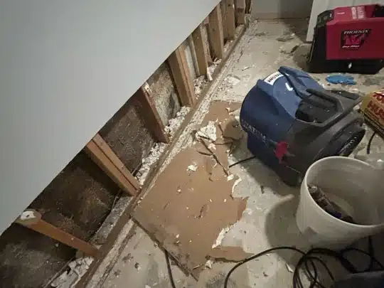 Water-Damaged Drywall Removal and Structural Drying by Anatom Restoration